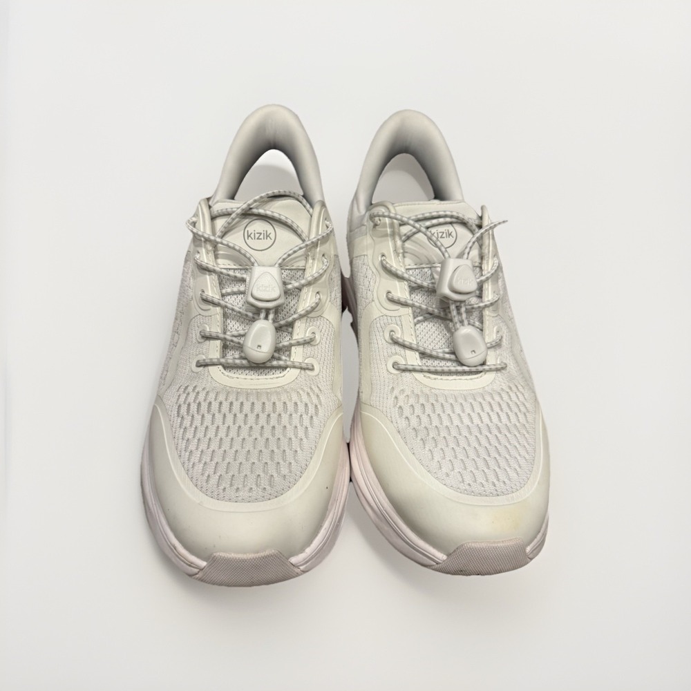 Kizik London White Hands-Free Slip On Athletic Sneakers Womens Size 8.5